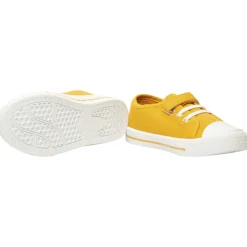 Lage sneakers van stof met elastische veters en klittenband jongens