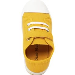 Lage sneakers van stof met elastische veters en klittenband jongens