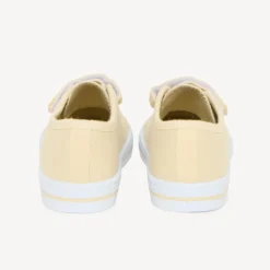 Lage sneakers van stof met elastische veters en klittenband voor baby's