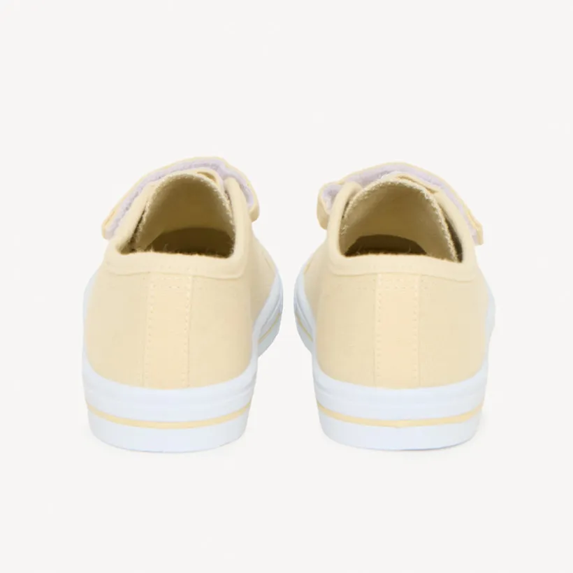 Lage sneakers van stof met elastische veters en klittenband jongens