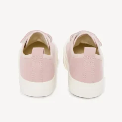 Lage sneakers van stof met klittenband en elastische veters meisjes