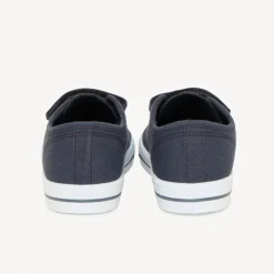 Lage sneakers van stof met klittenband en elastische veters jongens