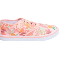 Lage sneakers van stof met tropisch patroon meisjes