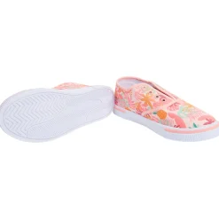 Lage sneakers van stof met tropisch patroon meisjes