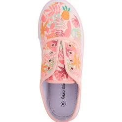 Lage sneakers van stof met tropisch patroon meisjes