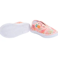 Lage sneakers van stof met tropisch patroon voor babymeisjes