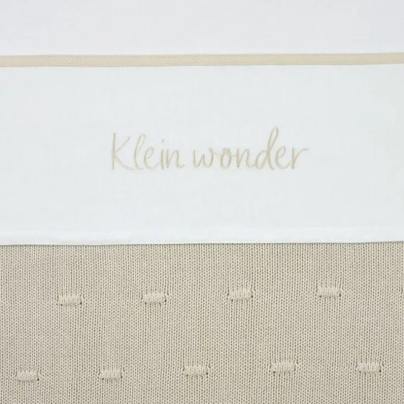 Laken borduur Klein Wonder - Soft Sand- 75x100 cm