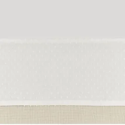 Laken met decoratief omslagstrook - Plume - Offwhite - 75x100 cm