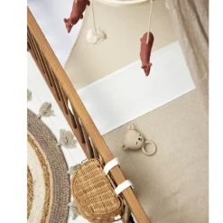 Laken met decoratief omslagstrook - Plume - Offwhite - 75x100 cm