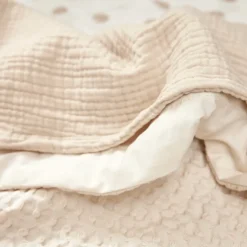 Laken Pre-washed hydrofiel - Soft Sand - 100x150 cm
