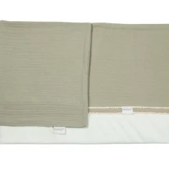 Laken + sloop wieg 70x100cm Avocado