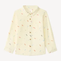 Langarmige babyjongen shirt met kleine auto’s