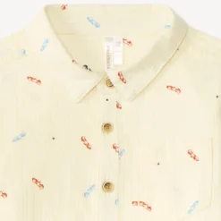 Langarmige babyjongen shirt met kleine auto’s
