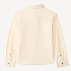 Langarmige gestreepte jongensblouse