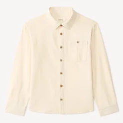 Langarmige gestreepte jongensblouse