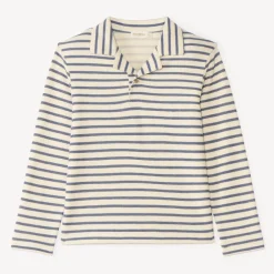 Langarmige jongenspoloshirt in maritieme stijl