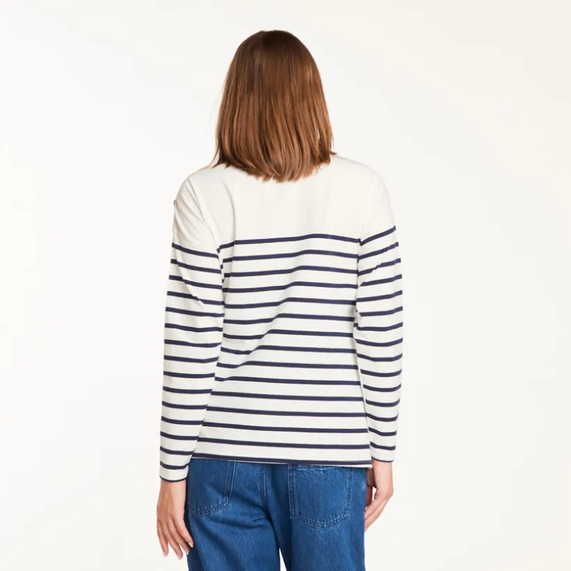 Langarmige marinière voor zwangerschap en borstvoeding