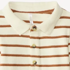 Langarmige polo voor babyjongens in maritieme stijl