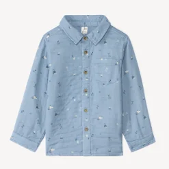 Langarmige ski-gedrukte blouse voor babyjongen