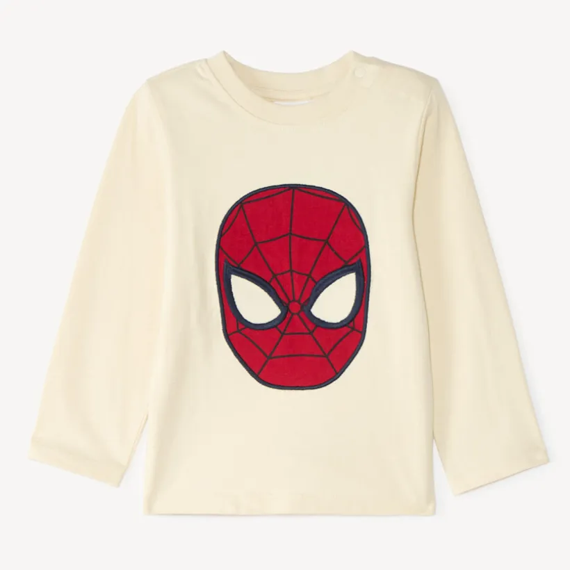Langarmig T-shirt voor babyjongen met Spider-Man Marvel motief