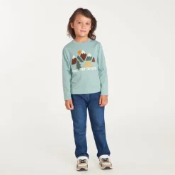 Langarm T-shirt jongens met fancy bouclette print