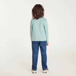 Langarm T-shirt jongens met fancy bouclette print
