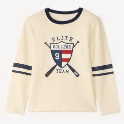 Langarm T-shirt jongens met fantasie borduurwerk