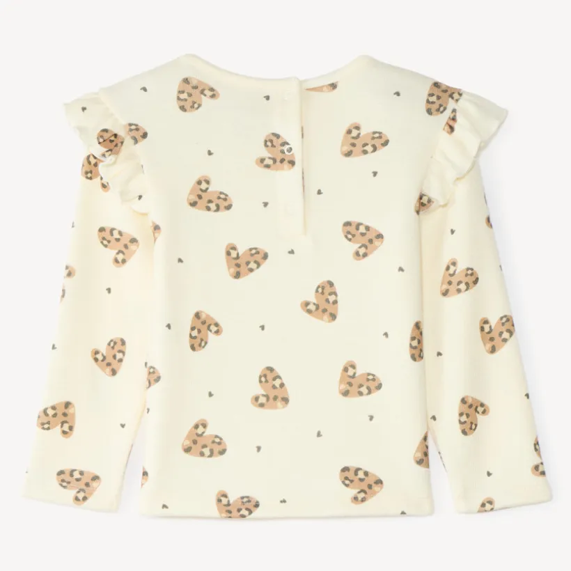 Langarm T-shirt meisjes met een fantasieprint