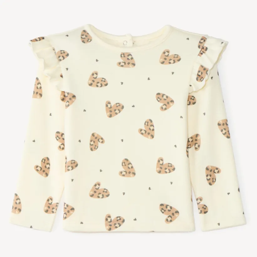 Langarm T-shirt meisjes met een fantasieprint