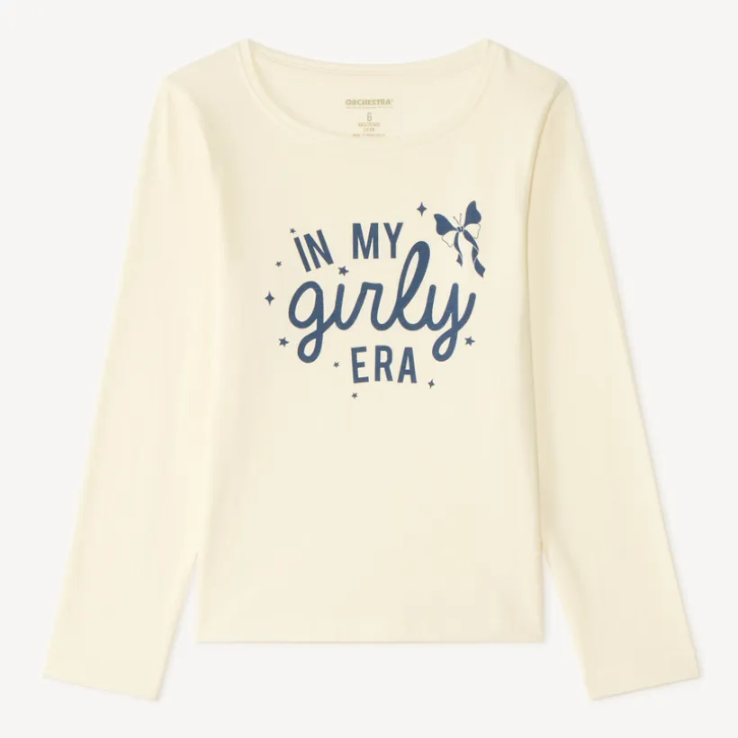 Langarm T-shirt meisjes met fantasieprint