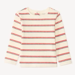 Langarm T-shirt meisjes met tulpenprint