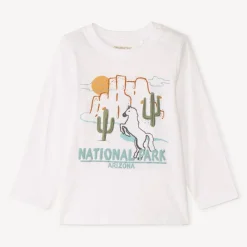 Langarm T-shirt met Arizona-print voor babyjongen
