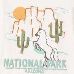 Langarm T-shirt met Arizona-print voor babyjongen