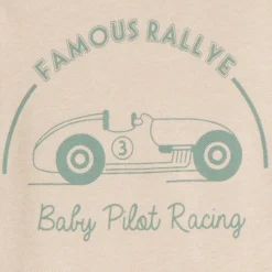 Langarm T-shirt met auto-print voor babyjongen
