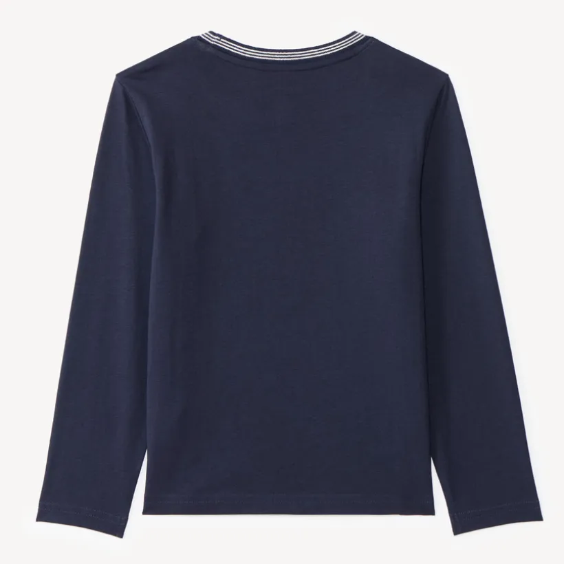 Langarm T-shirt met auto-print jongens