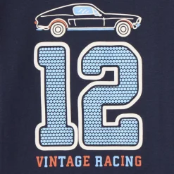 Langarm T-shirt met auto-print jongens