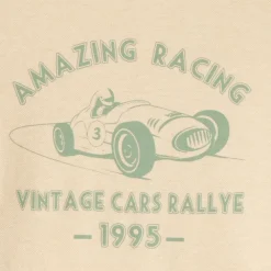 Langarm T-shirt met auto-print jongens