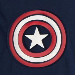 Langarm T-shirt met Captain America Marvel print voor babyjongen