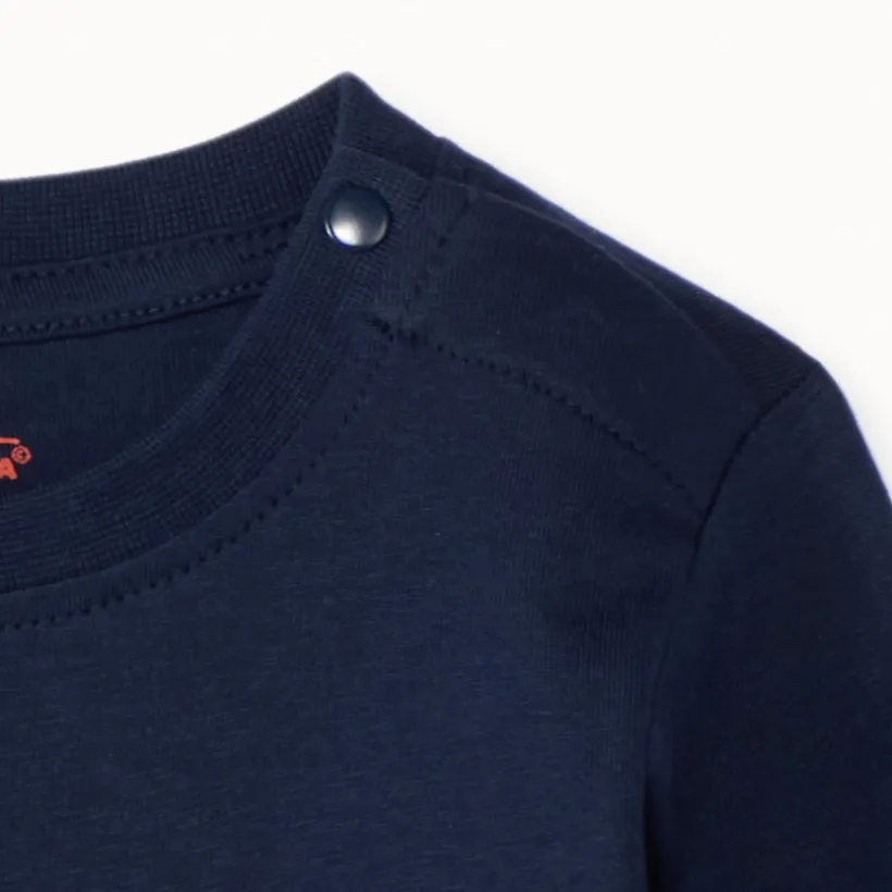 Langarm T-shirt met Captain America Marvel print voor babyjongen
