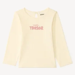 Langarm T-shirt met een fancy print voor baby meisjes