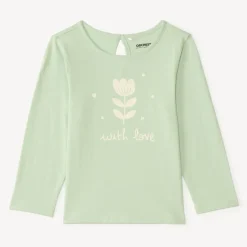 Langarm T-shirt met een fancy print voor baby meisjes