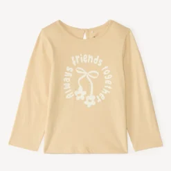 Langarm T-shirt met een fancy print voor baby meisjes