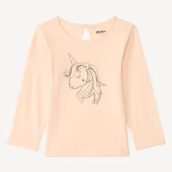 Langarm T-shirt met een fancy print voor baby meisjes