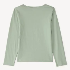Langarm T-shirt met glanzende print meisjes