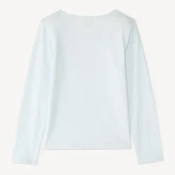 Langarm T-shirt met glanzende print meisjes