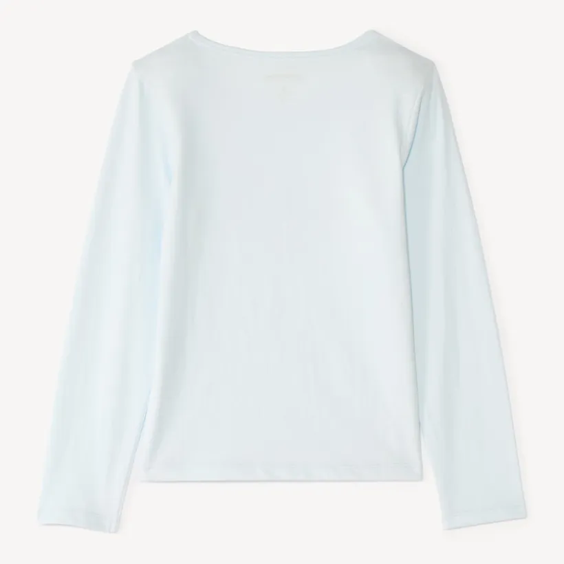 Langarm T-shirt met glanzende print meisjes