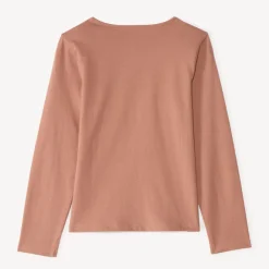 Langarm T-shirt met glanzende print meisjes