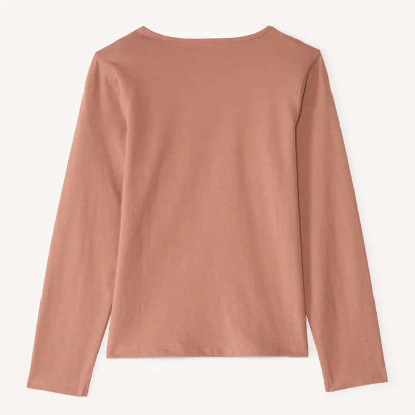 Langarm T-shirt met glanzende print meisjes
