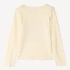 Langarm T-shirt met glanzende print meisjes