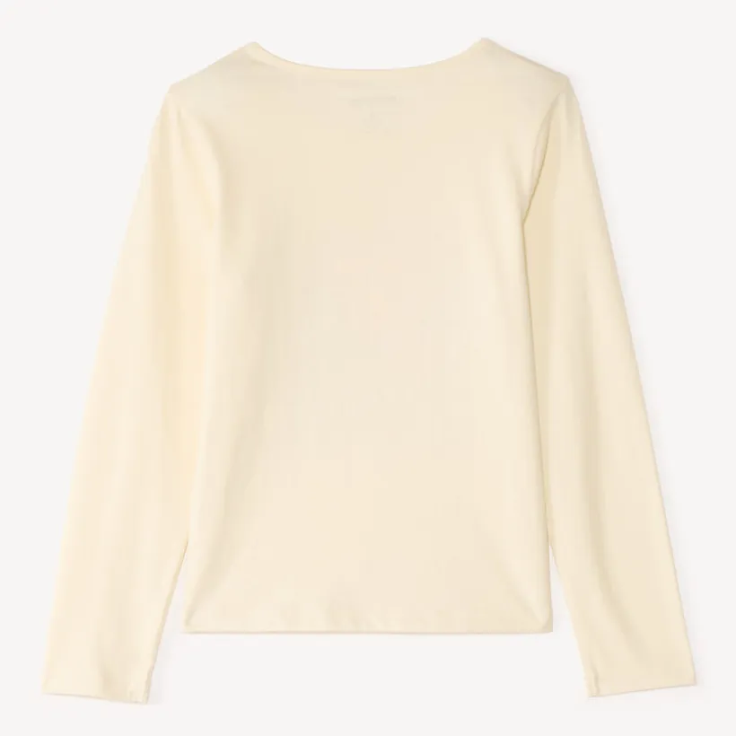 Langarm T-shirt met glanzende print meisjes